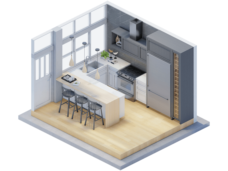 Caleb Craftsman Kitchen