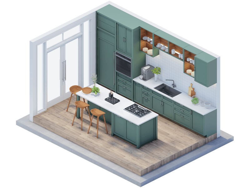 Tyrell Scandinavian Kitchen