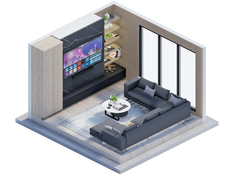 Lincoln Contemporary Living Room