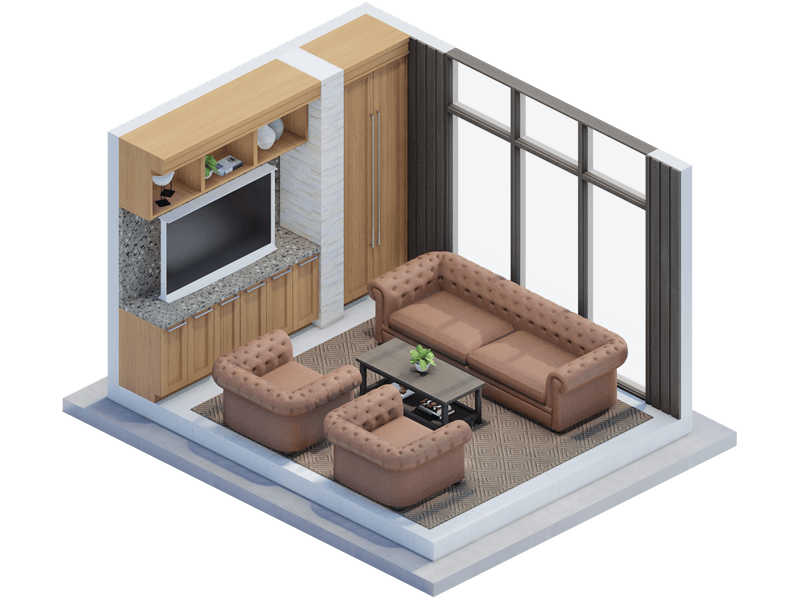 Ansel Craftsman Living-Room