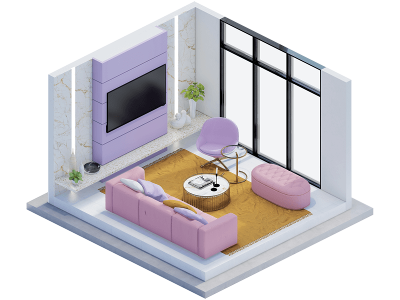 Leina Eclectic Living Room