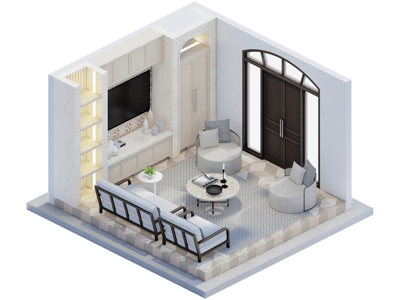 Callista Mediterranean Living Room