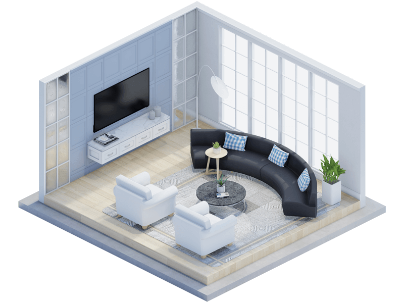 Olivia Transitional Living Room