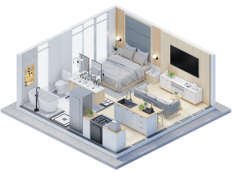 Anders Scandinavian ADU Interior Design Plans