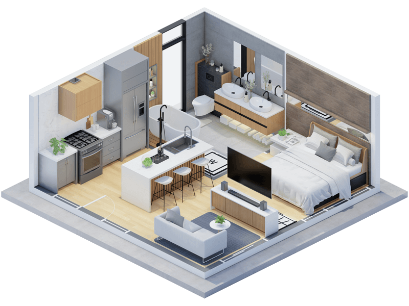 Astrid Contemporary ADU Interior Design Plans