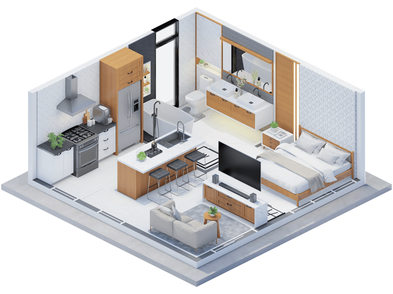 Breuer Mid-Century Modern ADU Interior Design Plans