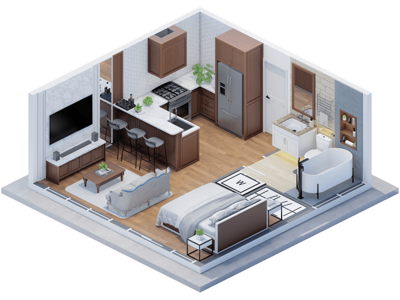 Sheldon Traditional ADU Interior Design Plans