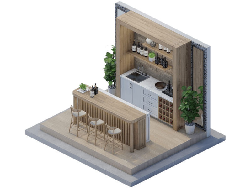 Sawyer  Farmhouse Bar