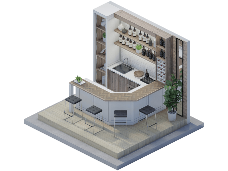 Charlotte  Farmhouse Bar